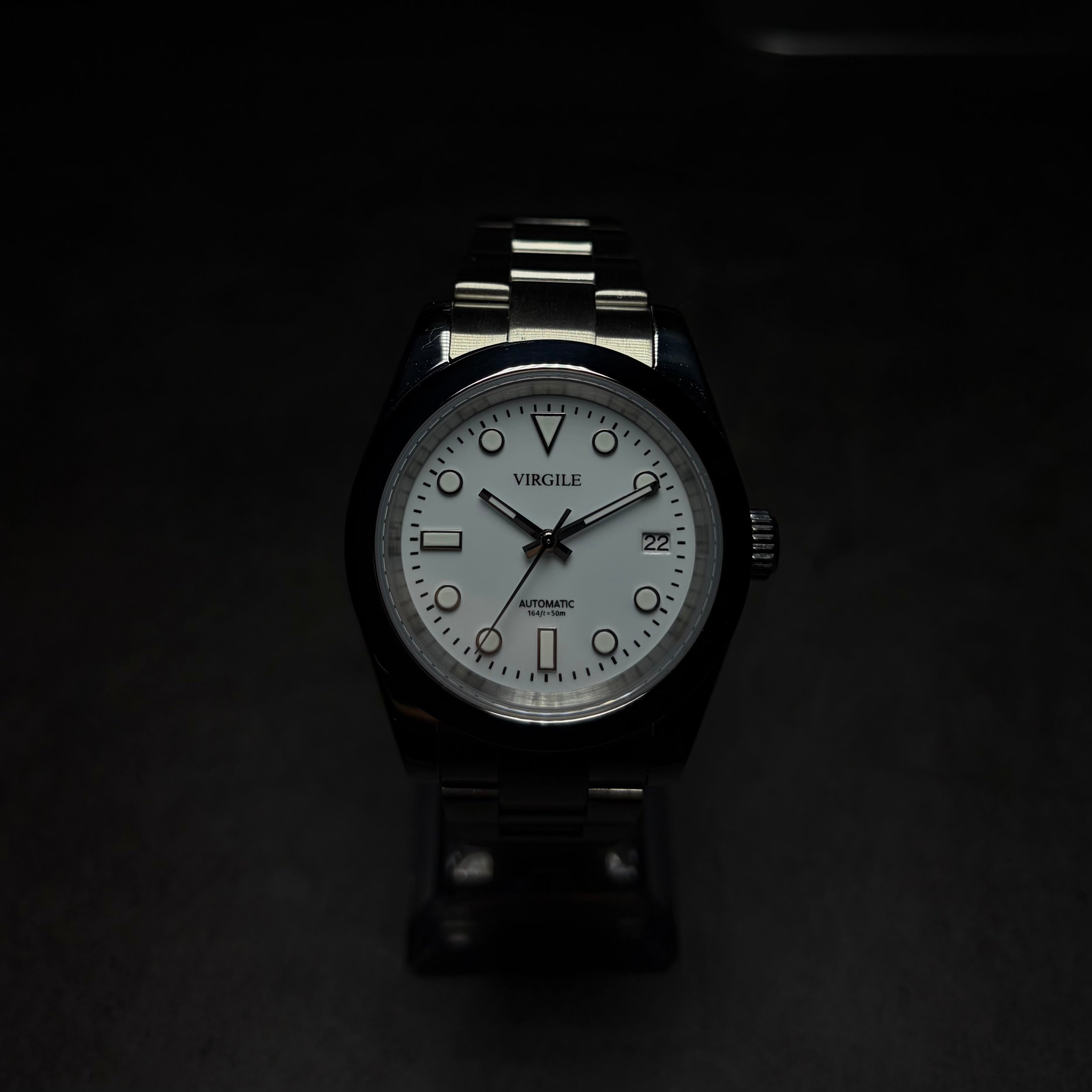 montre oyster cadran blanc